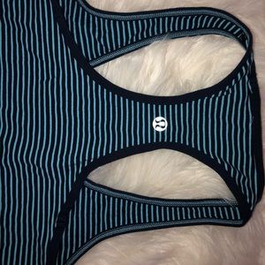 Lululemon Cool racerback Hyper Strip Blue Moon 6